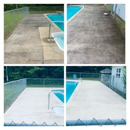 Pool deck cleaning new